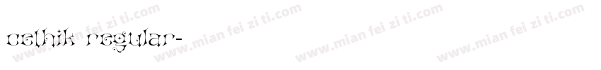 cethik regular字体转换